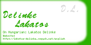 delinke lakatos business card
